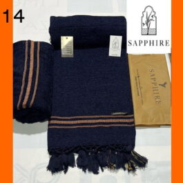 Sapphire luxury collection velvet shawl Wool