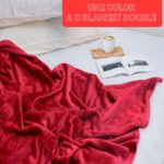 fleece blanket single color ac use soft king size throw blanket