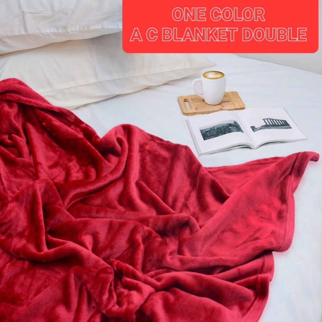 Fleece blanket single color - ac use 6 color