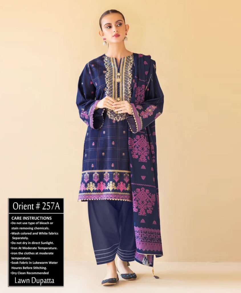 orient lawn 3pc Summer Collection 2023
