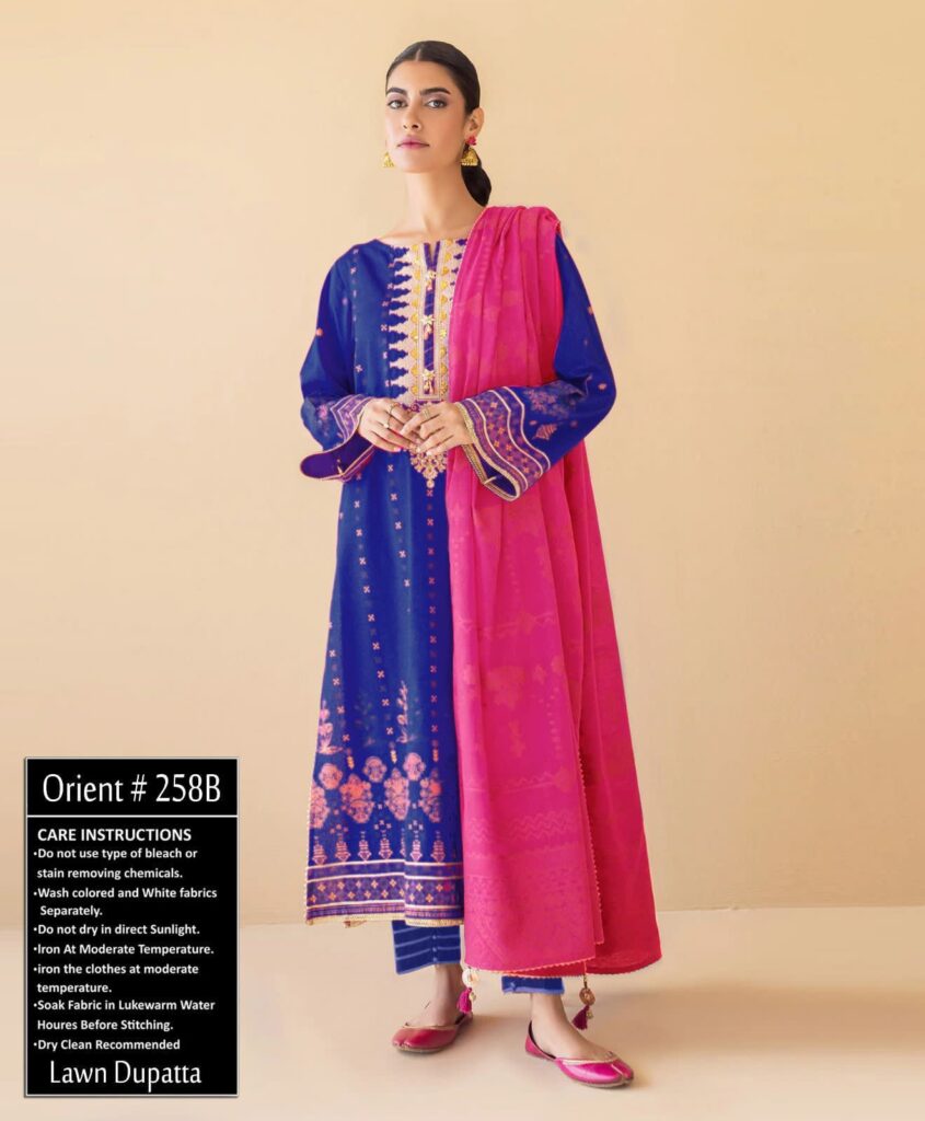 orient lawn 3pc Summer Collection 2023