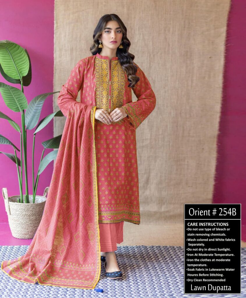 orient lawn 3pc Summer Collection 2023