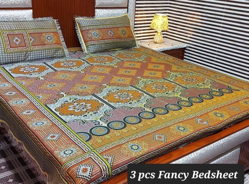 fancy & Pure Tilla Soti Bedsheet