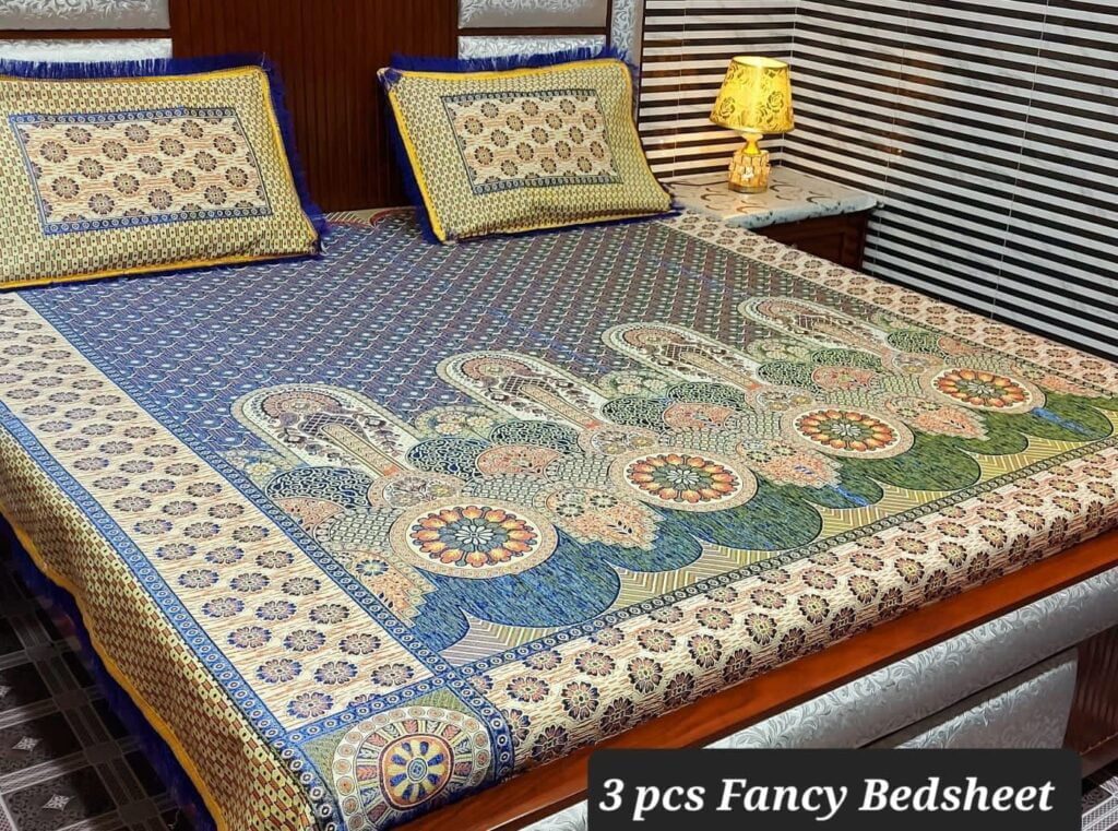fancy & Pure Tilla Soti Bedsheet