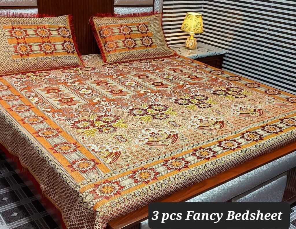 fancy & Pure Tilla Soti Bedsheet