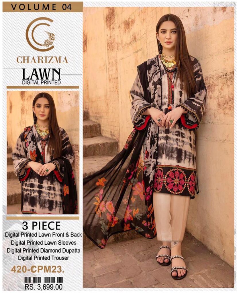 Charizma Vol’23 Airjet Lawn 3Pc 2023