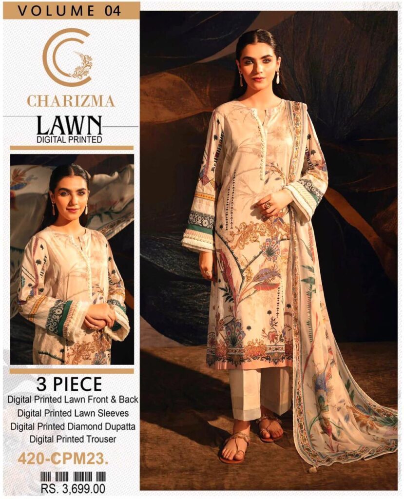 Charizma Vol’23 Airjet Lawn 3Pc 2023