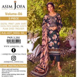 asim jofa sale Vol’23 LAWN 3PC 2023- D2 oyeji