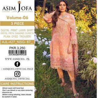 asim jofa mahru Vol’23 LAWN 3PC 2023- D7 oyeji