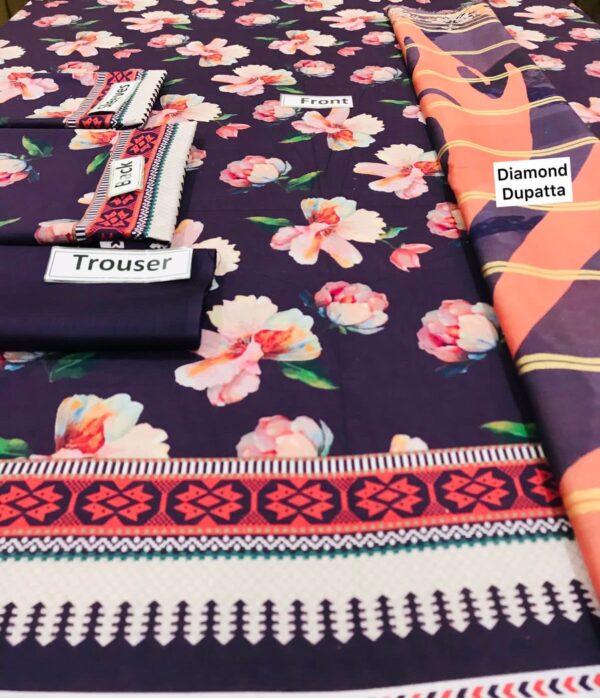 asim jofa sale Vol’23 LAWN 3PC 2023- D2 oyeji