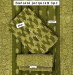 jacquard Fabric Dark Suit With Dupatta C3- oyeji