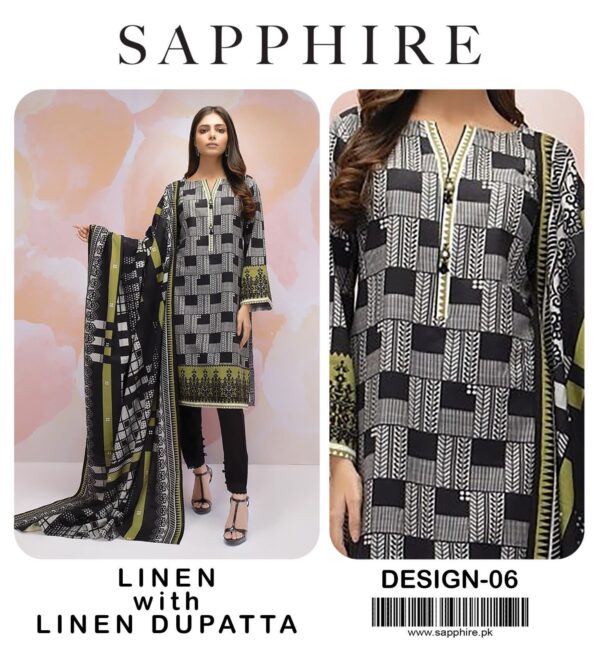 sapphire sale today unstitched Linen 