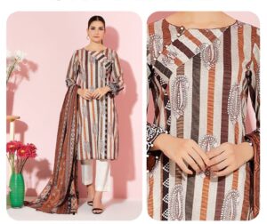 sapphire sale today Linen 3pc With Dupatta