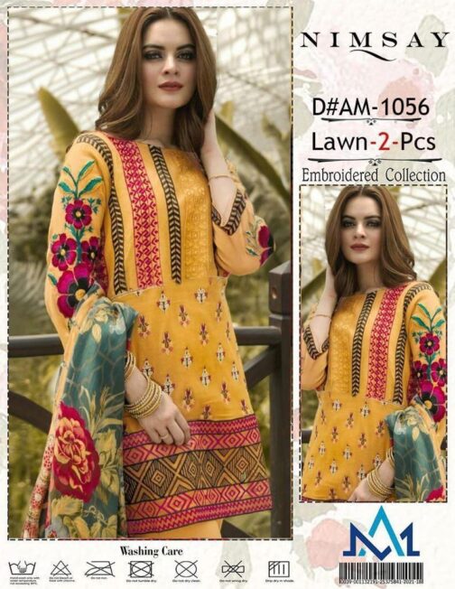 embroidery shop 2pc lawn By Nimsay