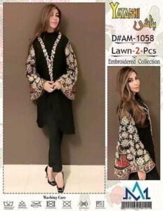 Yatashi collection embroidery 2 pc lawn