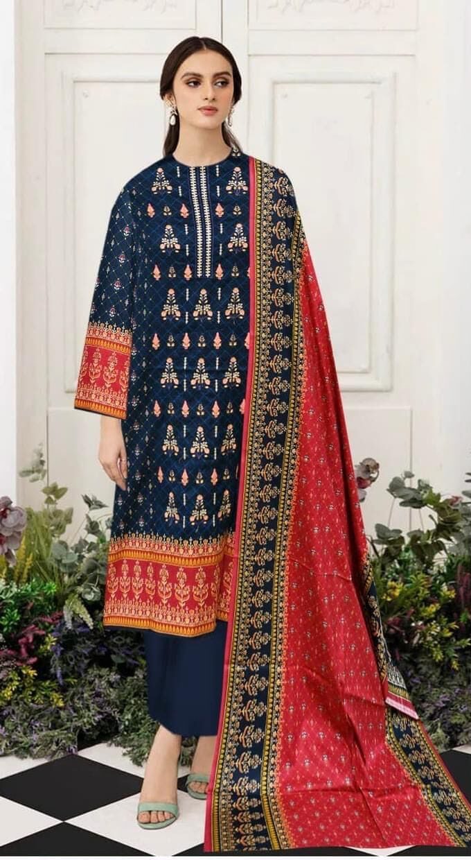 Zara shahjahan winter khaddar collection | premium unstitched designer suit - oye ji Zara shahjahan winter khaddar collection premium unstitched designer suit