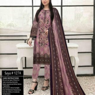 Saya Vol'23 Available in Khaddar Fabrics 3pc