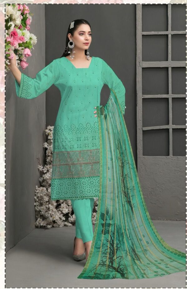 Saira rizwan new collection lawn 3 piece unstitched luxury suit