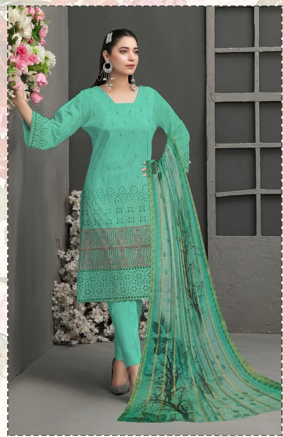 Saira rizwan new collection lawn 3 piece | unstitched luxury suit - oye ji Saira rizwan new collection lawn 3 piece unstitched luxury suit