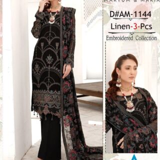 maryum n maria dhanak 3 piece Winter Collection 2024