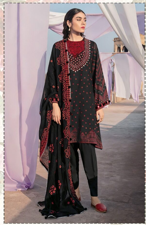 Cross stich embroidery summer collection unstitched suit