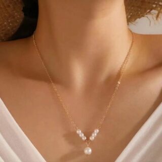 Design Pearl Necklace For Womens/Girls