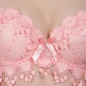 pink lace bra 