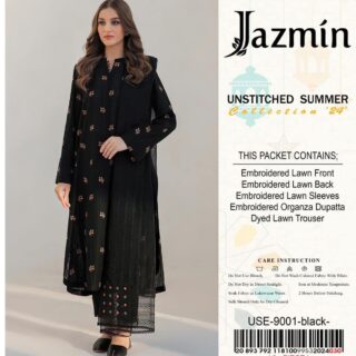 jazmin clothing Vol'24 Airjet Lawn Fabrics 3pc