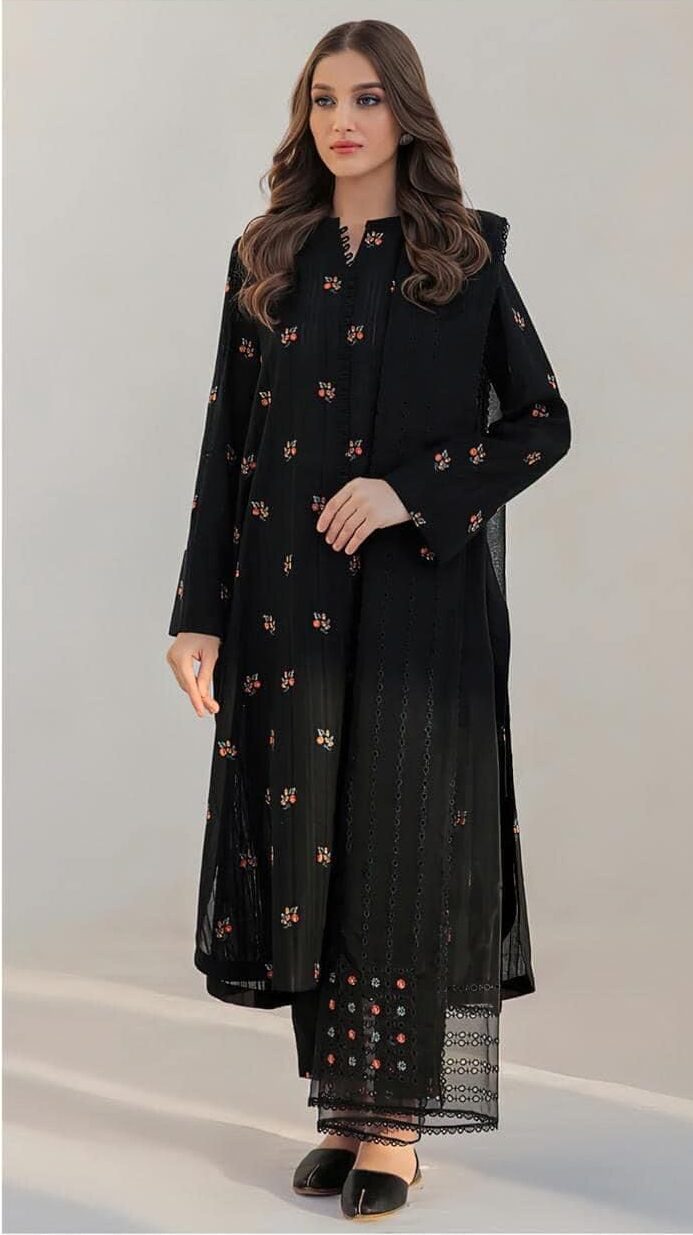 Jazmin clothing vol24 airjet lawn fabrics 3pc | unstitched luxury suit - oye ji Jazmin clothing vol24 airjet lawn fabrics 3pc unstitched suit