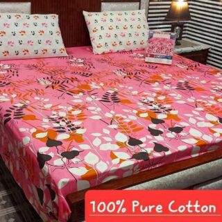 pure cotton bed sheets design