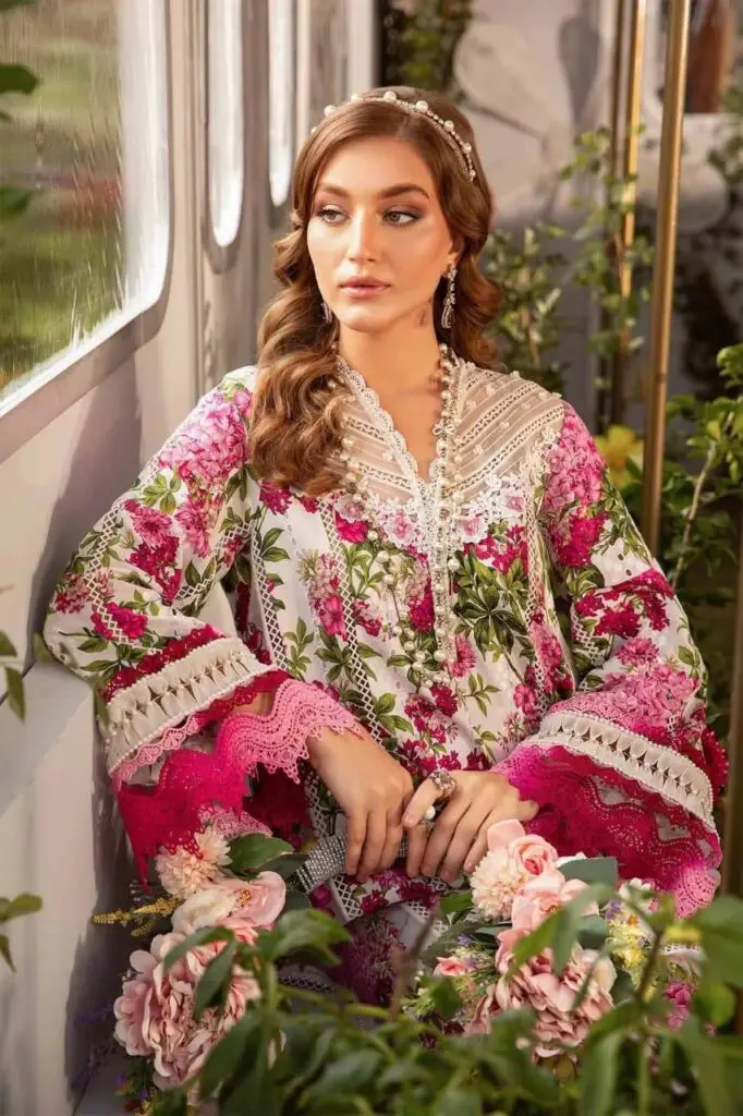 Party Wear Maria B  Print Lawn Collection