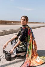 zaha lawn Luxury collection Diamond Dopatta 