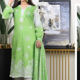 3 pieces unstiched lawn digital printed suit