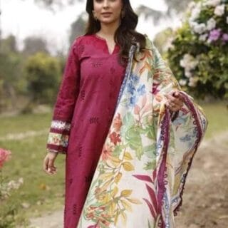 ethnic Fabric Lawn Cotton 2024