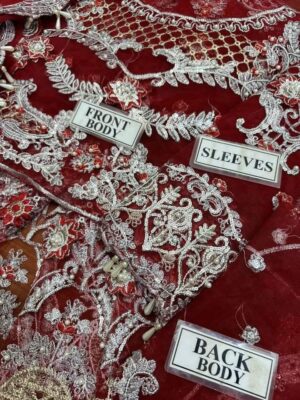 Fabric Details Complete net frock with Silk trouser