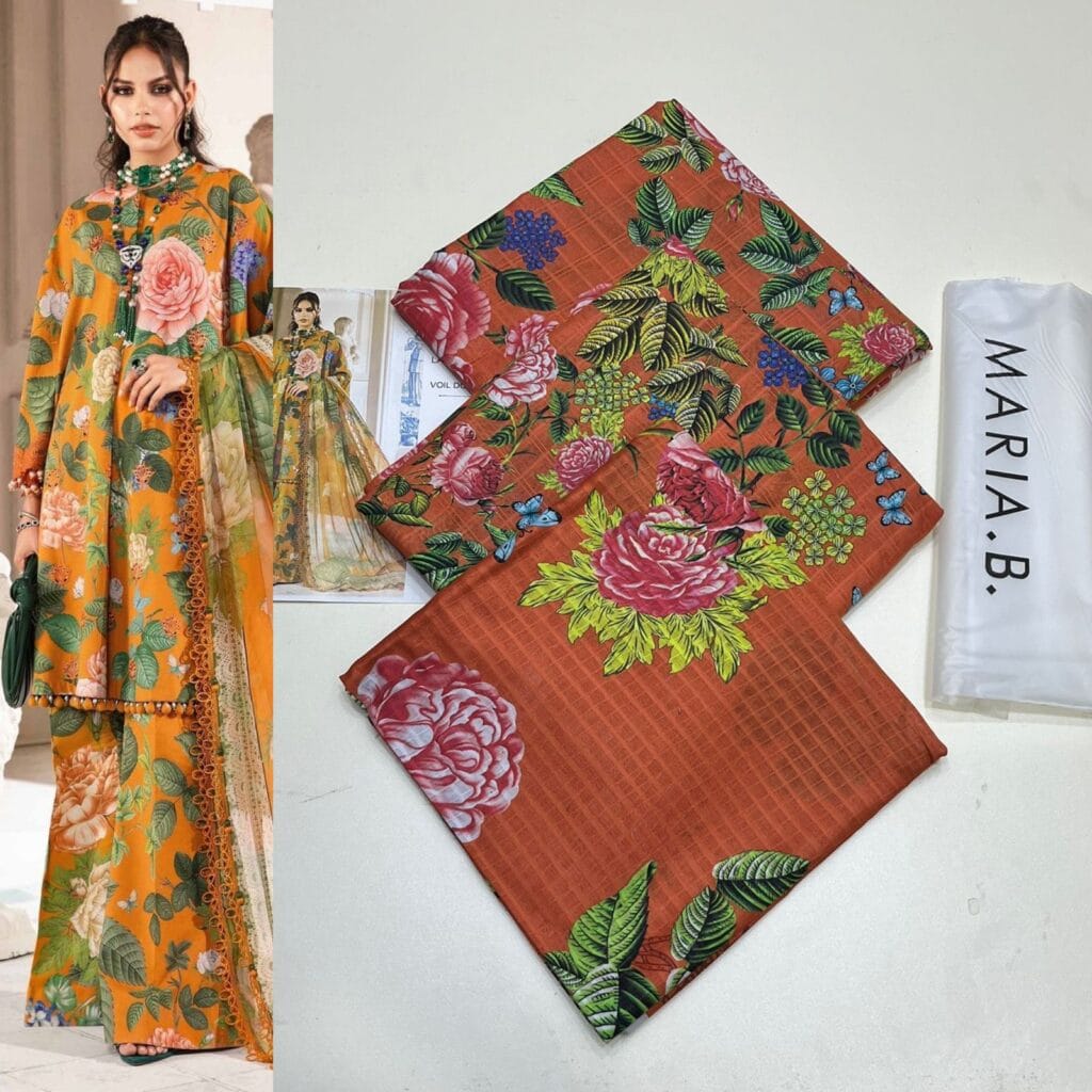 MARIA B BLACK DIGITAL LAWN