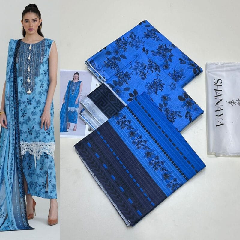 Shanaya 3 pic lawn 2024 Shanaya 3 pic lawn 2024