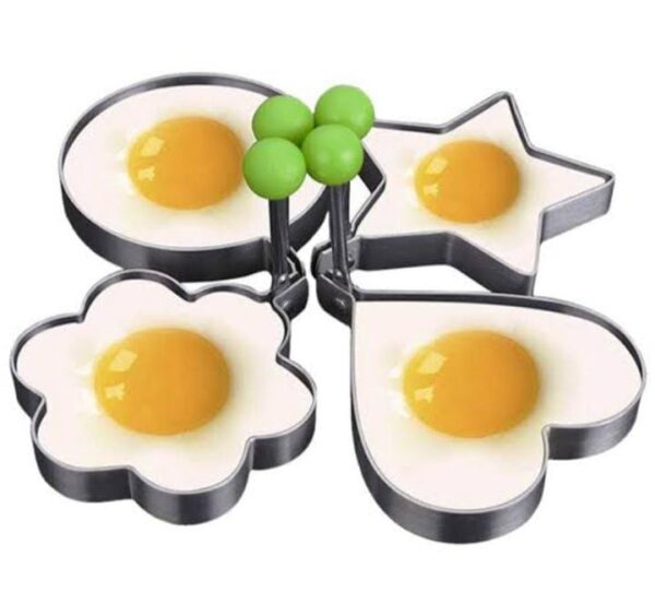 Stainless steel 4pcs mold fried egg cooking