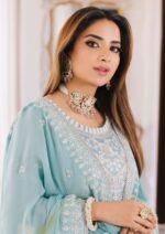 Asim jofa online Chiffon Suit With Malai Trouser 