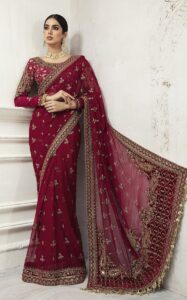 Maria B saree wedding collection