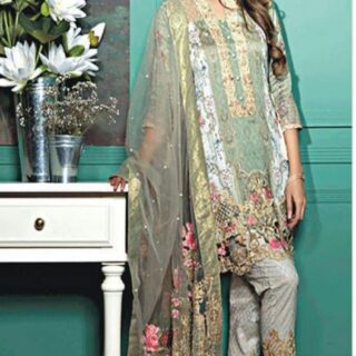 sapphire pk Linen printed with linen shawl