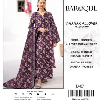 baroque pk sale Dhanak Marina Fabric