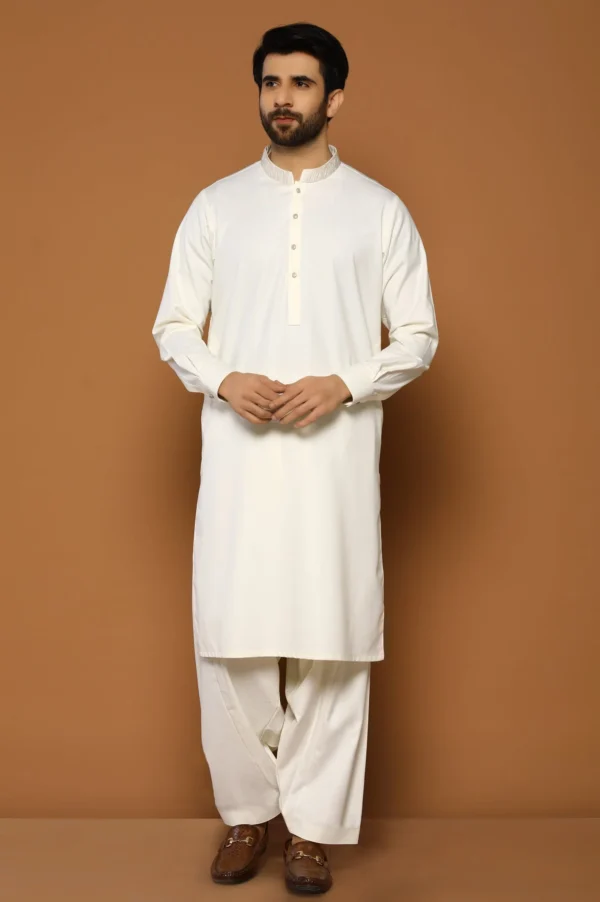 J. Off white shalwar kameez