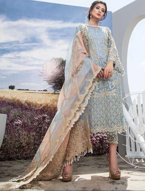 Mirror work party wear agha noor dresses