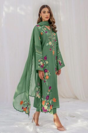 Batik Fabric Dhanak embroidery collection 2024