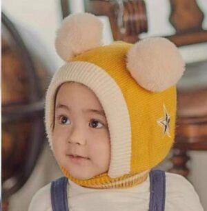 Unisex Cap For Kids Soft Wool Fabric