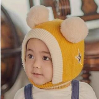 Unisex Cap For Kids Soft Wool Fabric