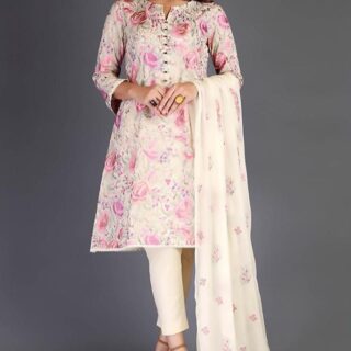 bareeze sale winter Dhanak 3 piece