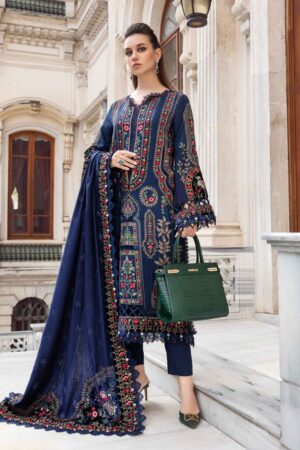 embroidered linen maria b winter collection 2020