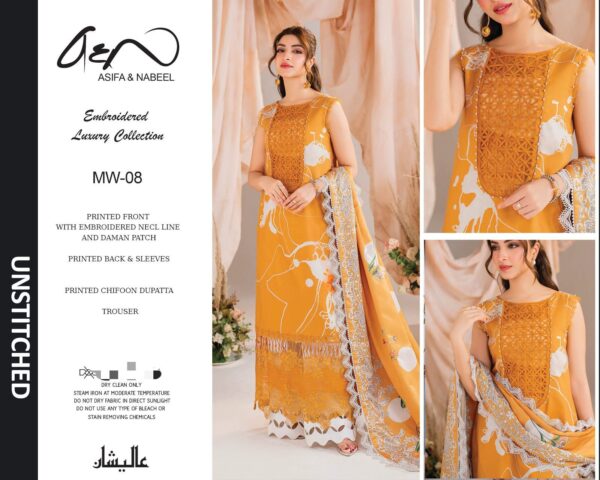 Asifa nabeel sale unstitched lawn collection